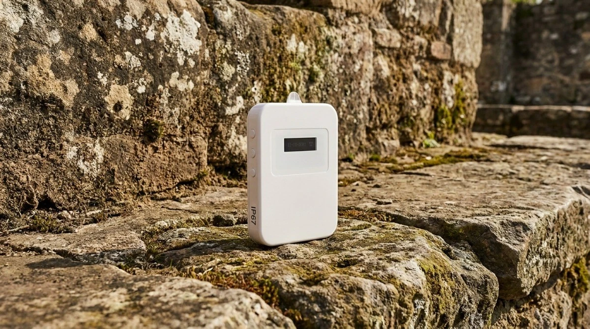 rated audio guide device placed on stone surface at an outdoor heritage site rated audio guide device placed on stone surface at an outdoor heritage site